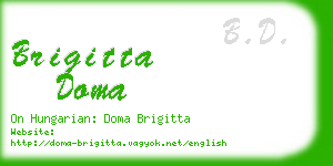 brigitta doma business card